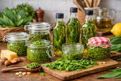 Bärlauch-Öl Rezept - Bärlauch-Olivenöl für Salate
