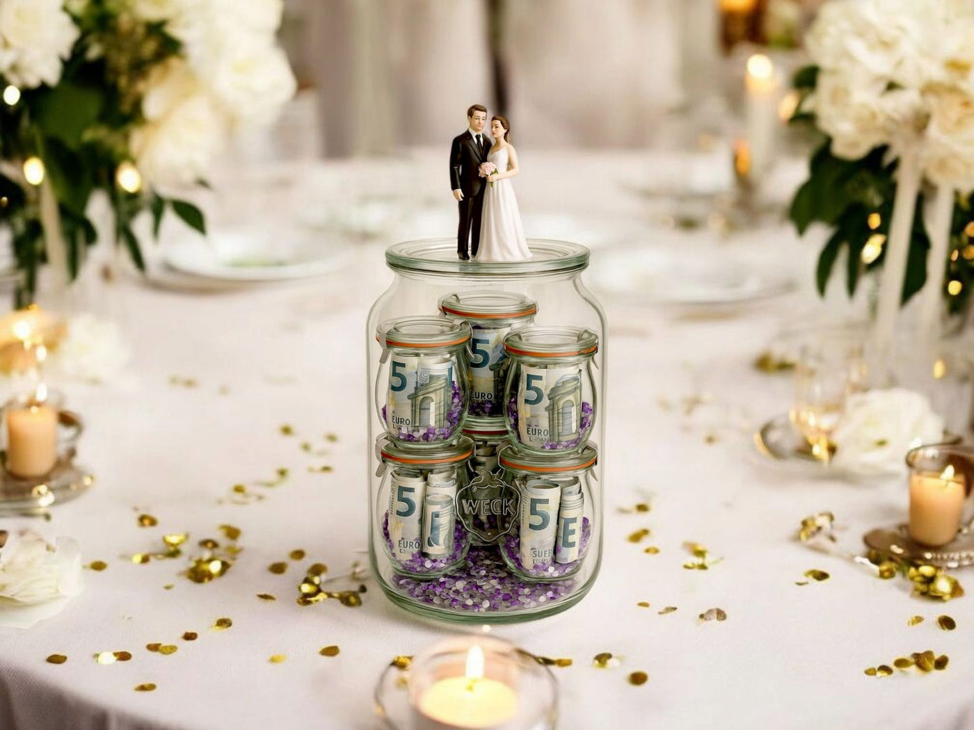 Hochzeitsgeschenke & Geldgeschenke im Glas