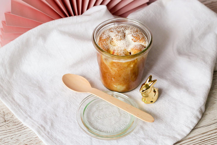 Rezept Apfelkuchen im Glas