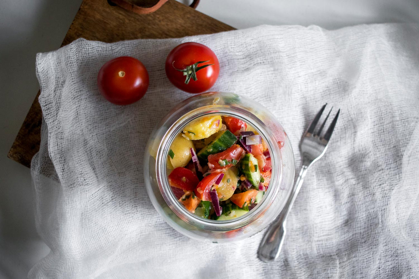 Zum Grillen und fürs Picknick: Kartoffelsalat im Glas