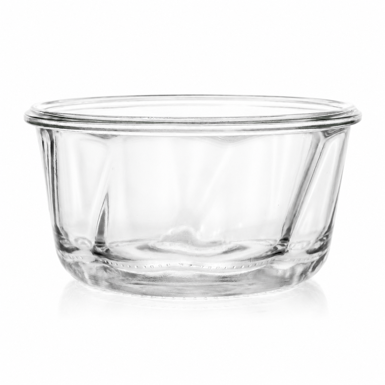WECK-Gugelhupfglas 450 ml RR120 aus klarem Glas mit gerillter Gugelhupfform und breiter Rundrandmündung.