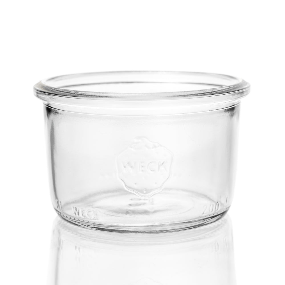 WECK-Sturzglas 200 ml RR 80 mit Glasdeckel im 12er Karton