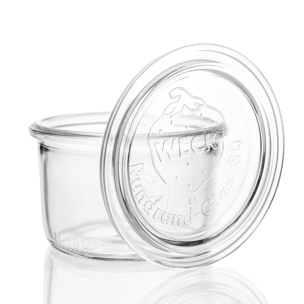 WECK-Sturzglas 200 ml RR 80 mit Glasdeckel im 12er Karton