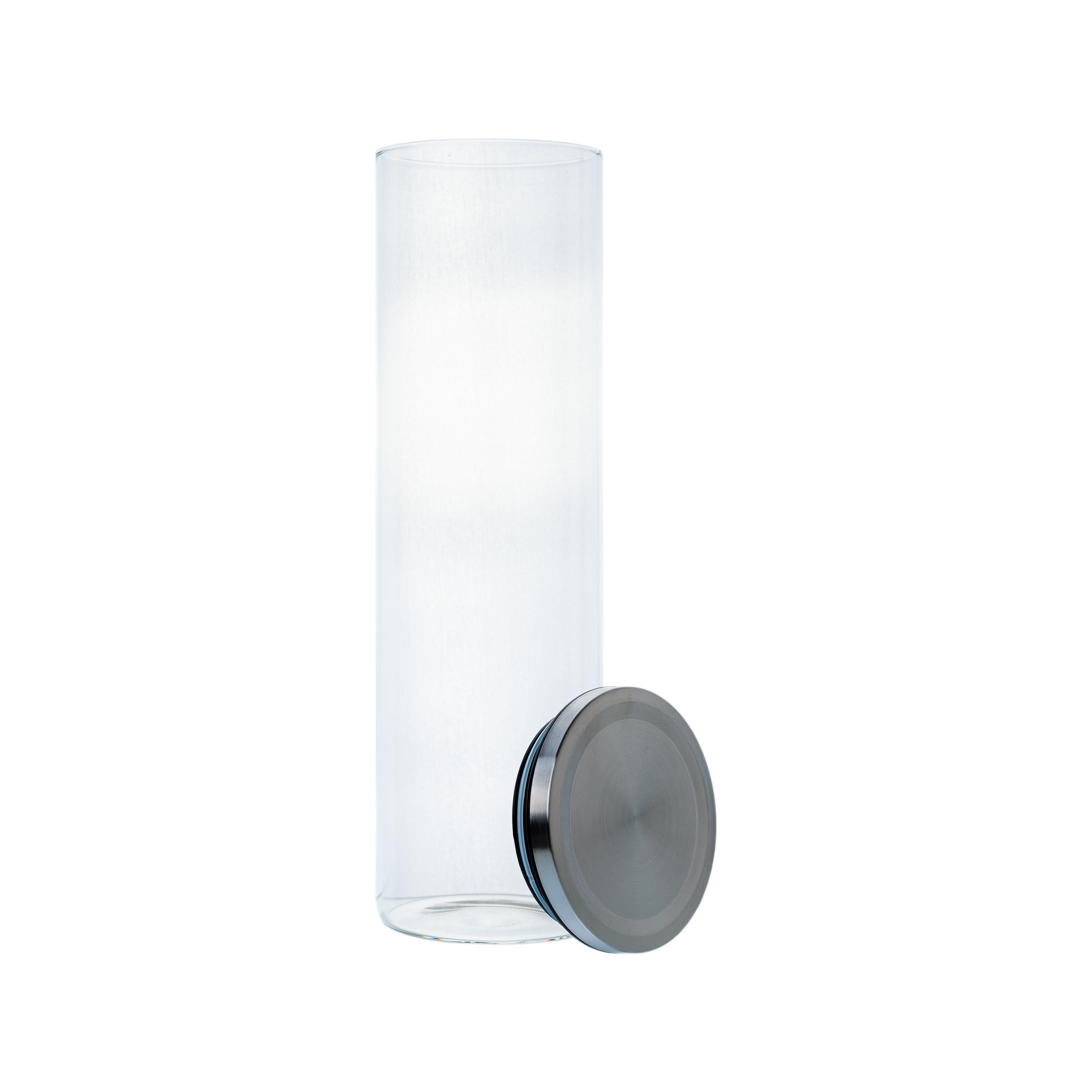 Borosilikatglas - Vorratsglas 2000 ml mit Edelstahldeckel – Ansicht 2