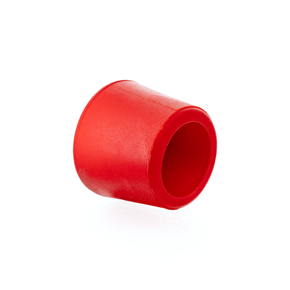 Duplex-Stopfen rot 45 x 38 x 35 mm mit Bohrung – Ansicht 2