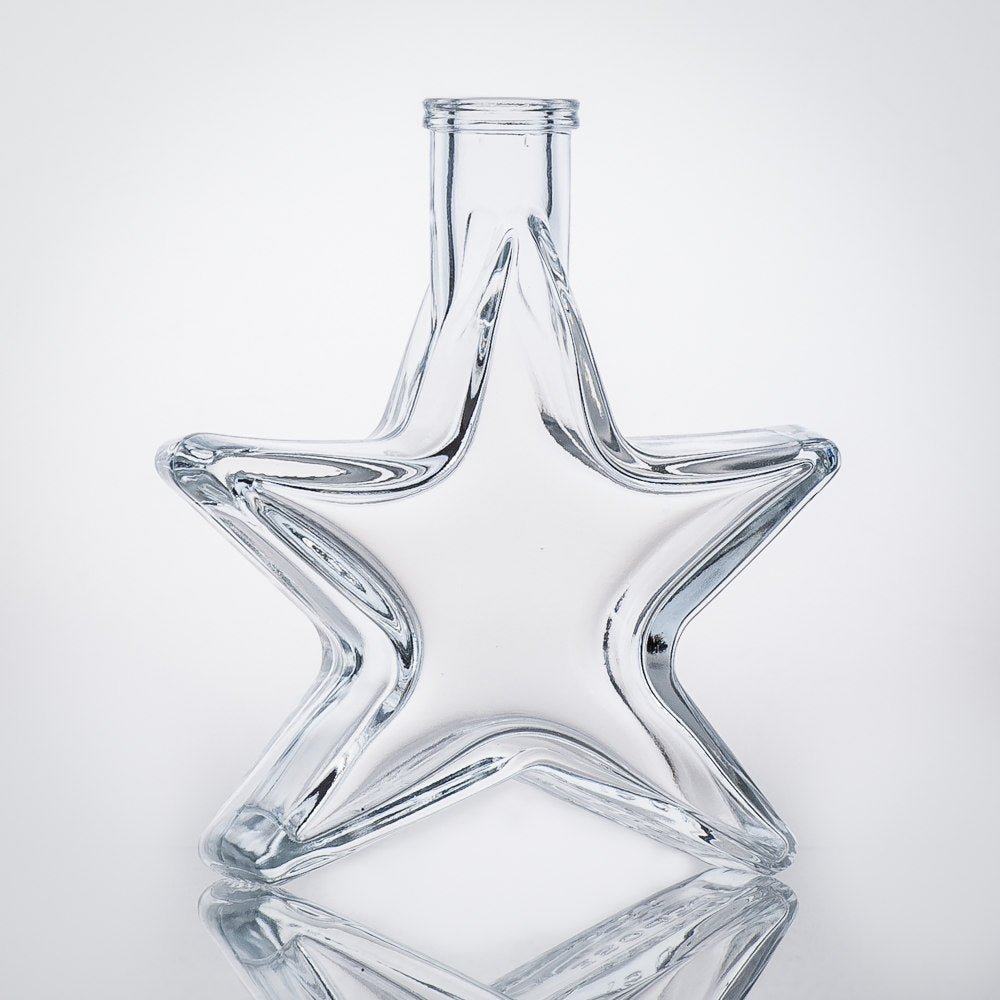 Flasche Stern 200 ml im 6er Weihnachtsset mit Korken – Ansicht 3