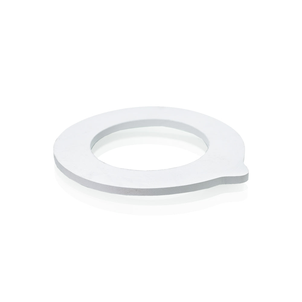 Gummiring weiß Drahtbügelglas 41x65 mm