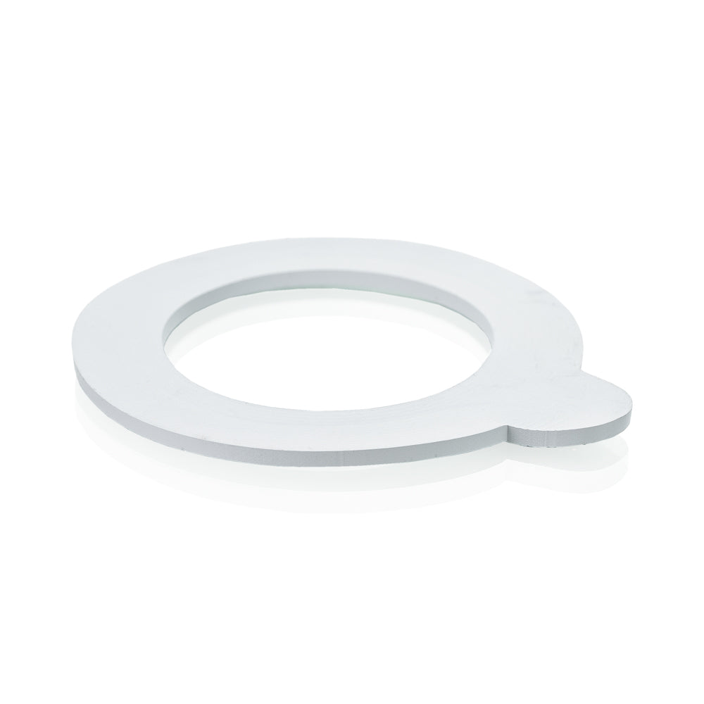 Gummiring Weiß Drahtbügelglas 52x80 mm