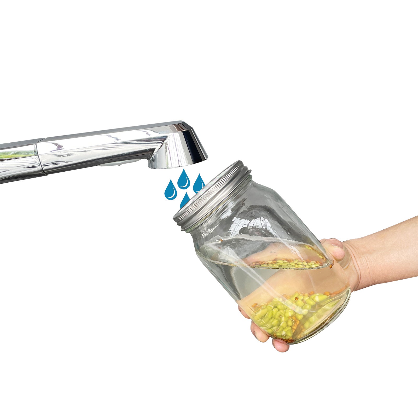 Sprossenglas-Set - 2 Gläser 950 ml – Ansicht 7