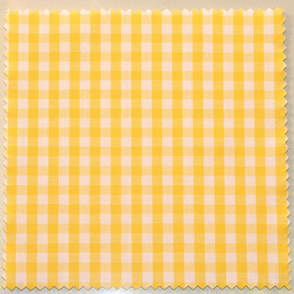 Textildeckchen Karo 15x15 cm Gelb