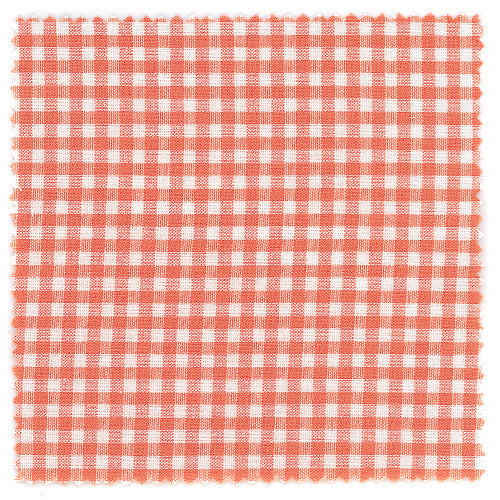 Textildeckchen Karo 15x15 cm Orange
