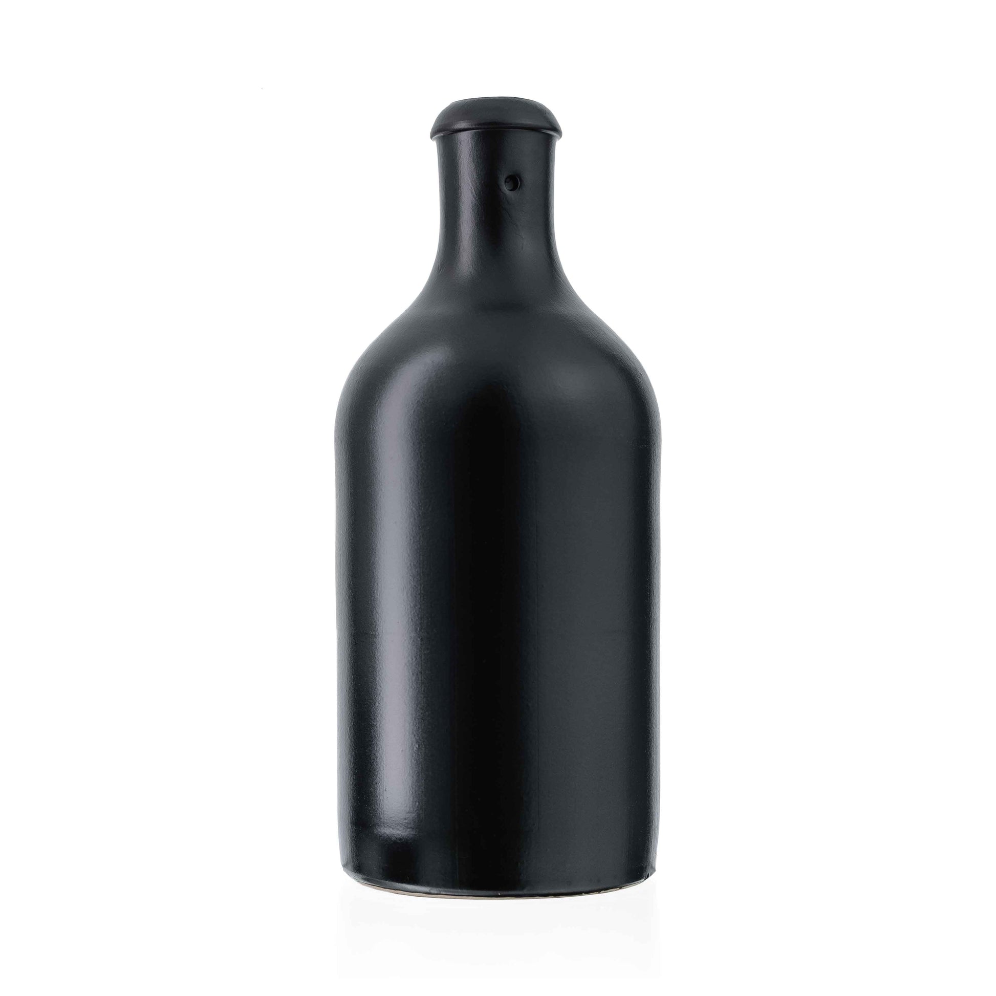 Tonkrug 0,5 l Schwarz-Matt Bügelverschluss-Mündung