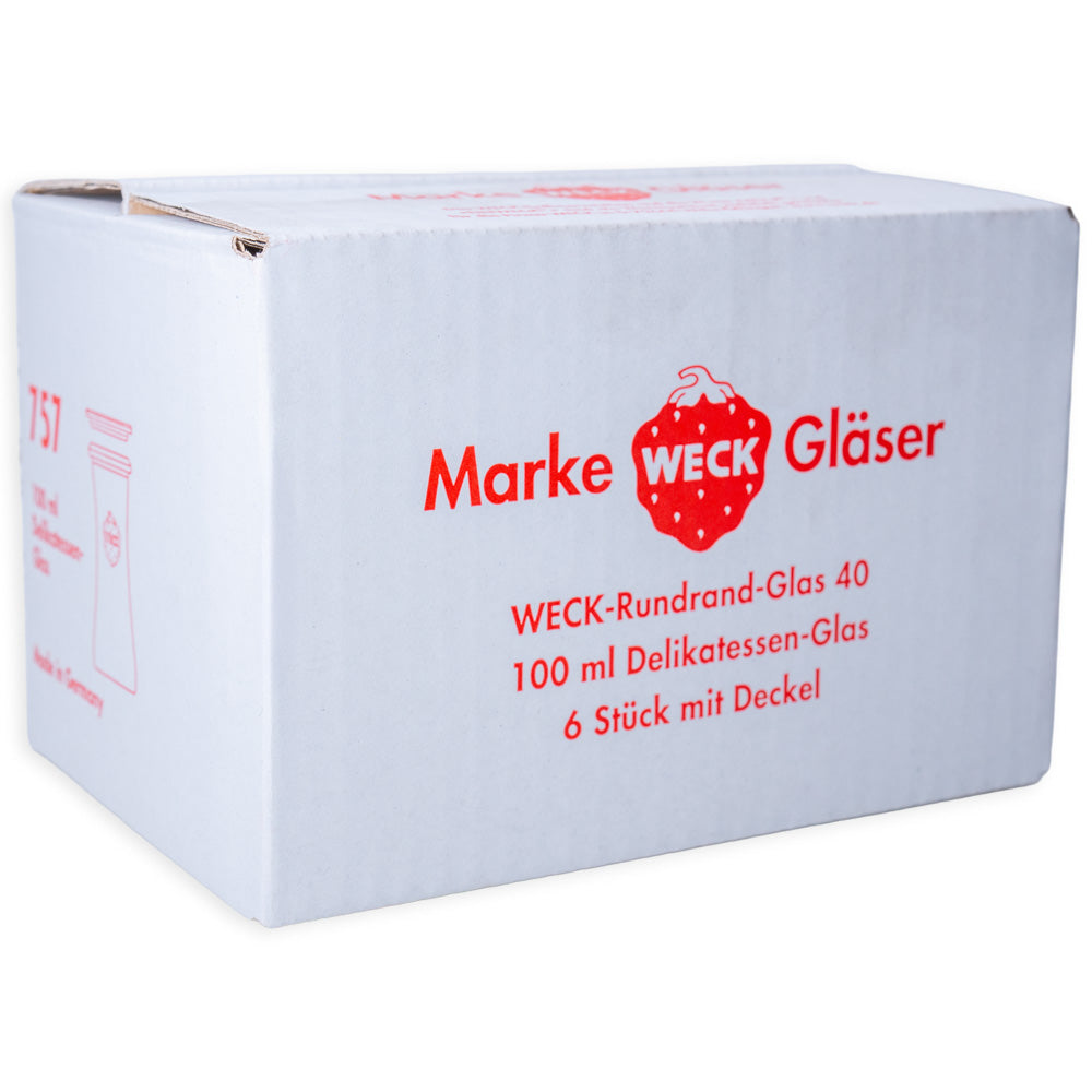 WECK-Delikatessenglas 100 ml  RR40 im 6er Karton