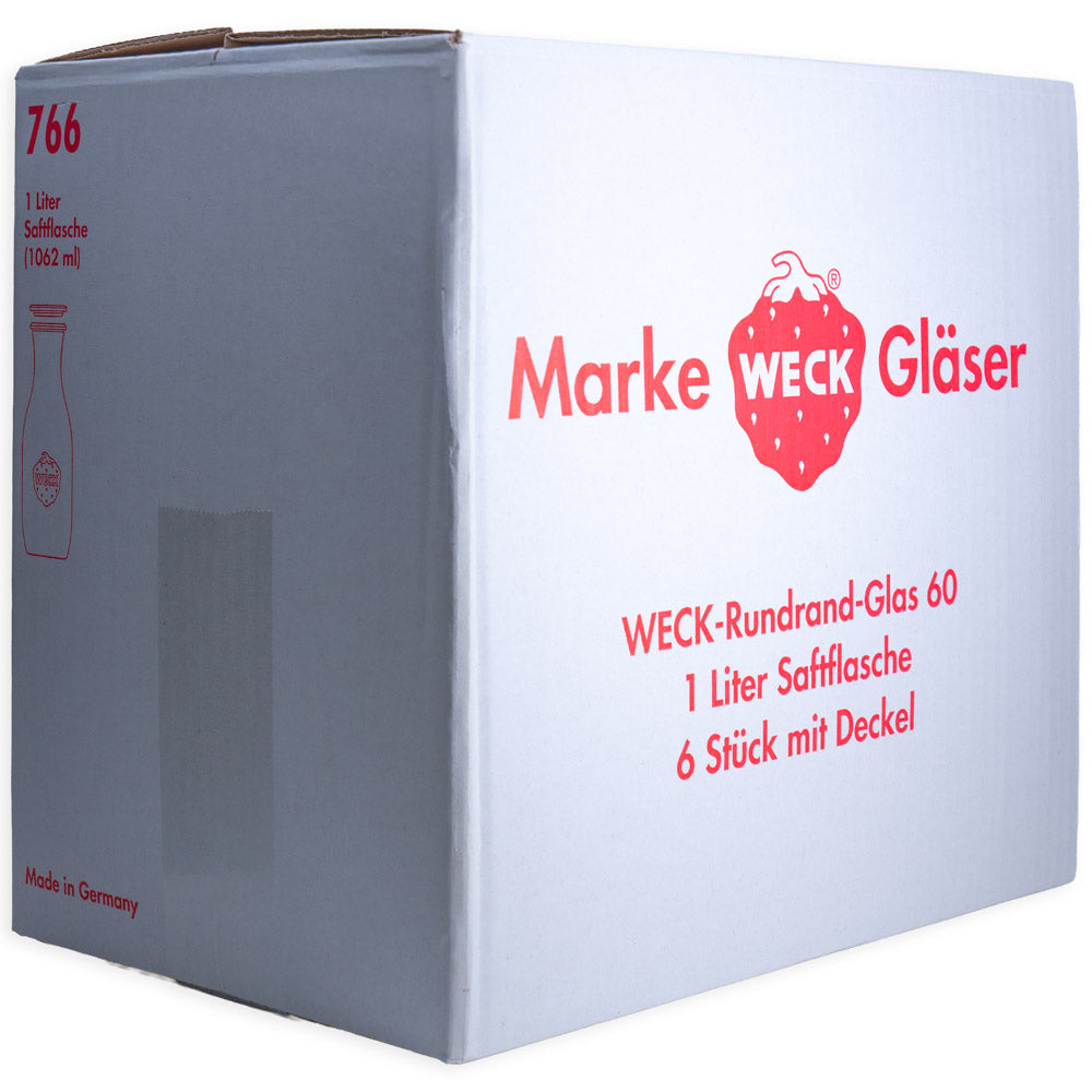 WECK-Saftflasche 1,0 l RR60 im 6er Karton